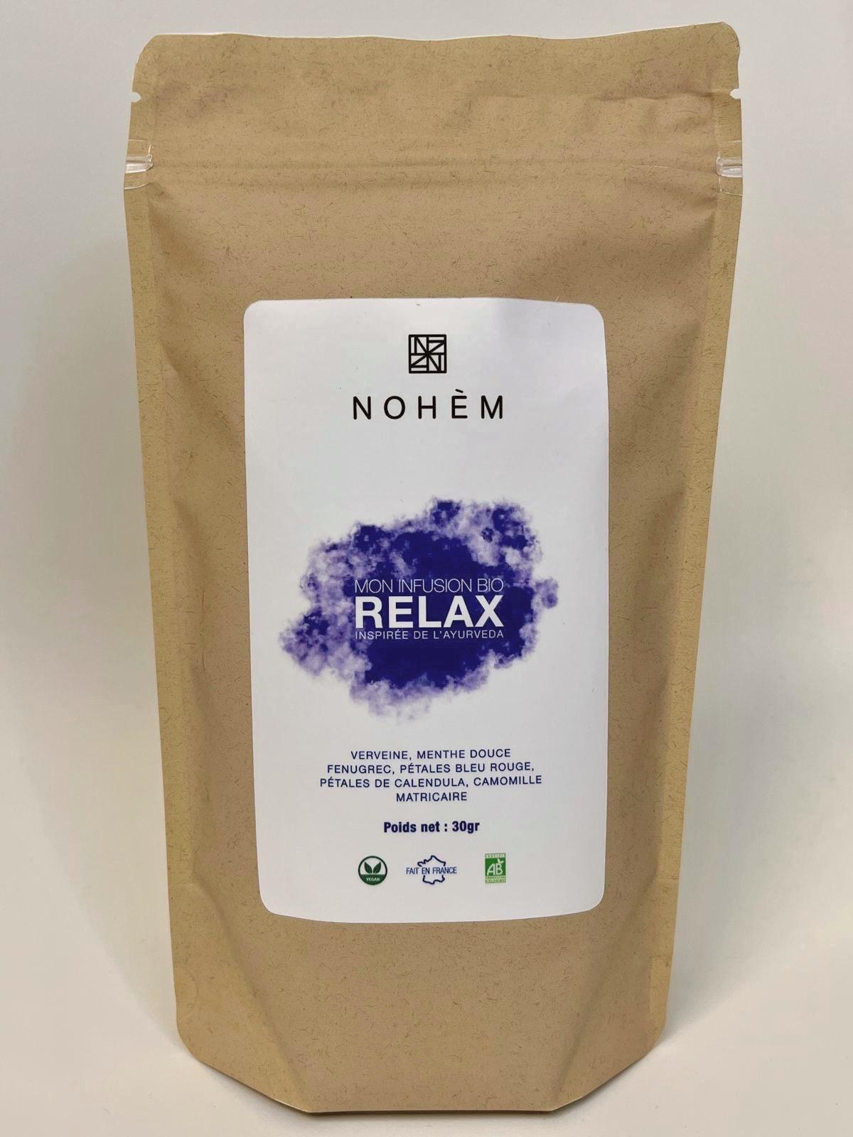 Tisane relaxante 100 % Bio et 100% origine France certifiée Equitable et BIOPARTENAIRE, 30 gr